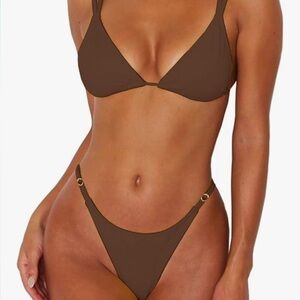 NWT Elegant Brown Bikini Set